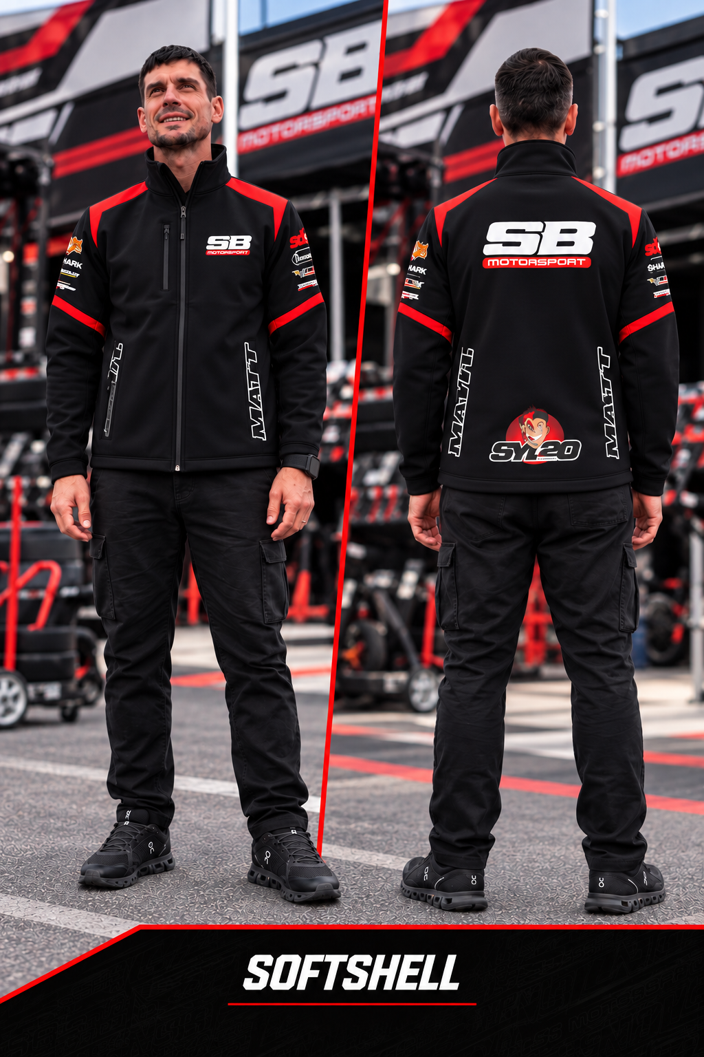 Softshell SB Motorsport – Noire