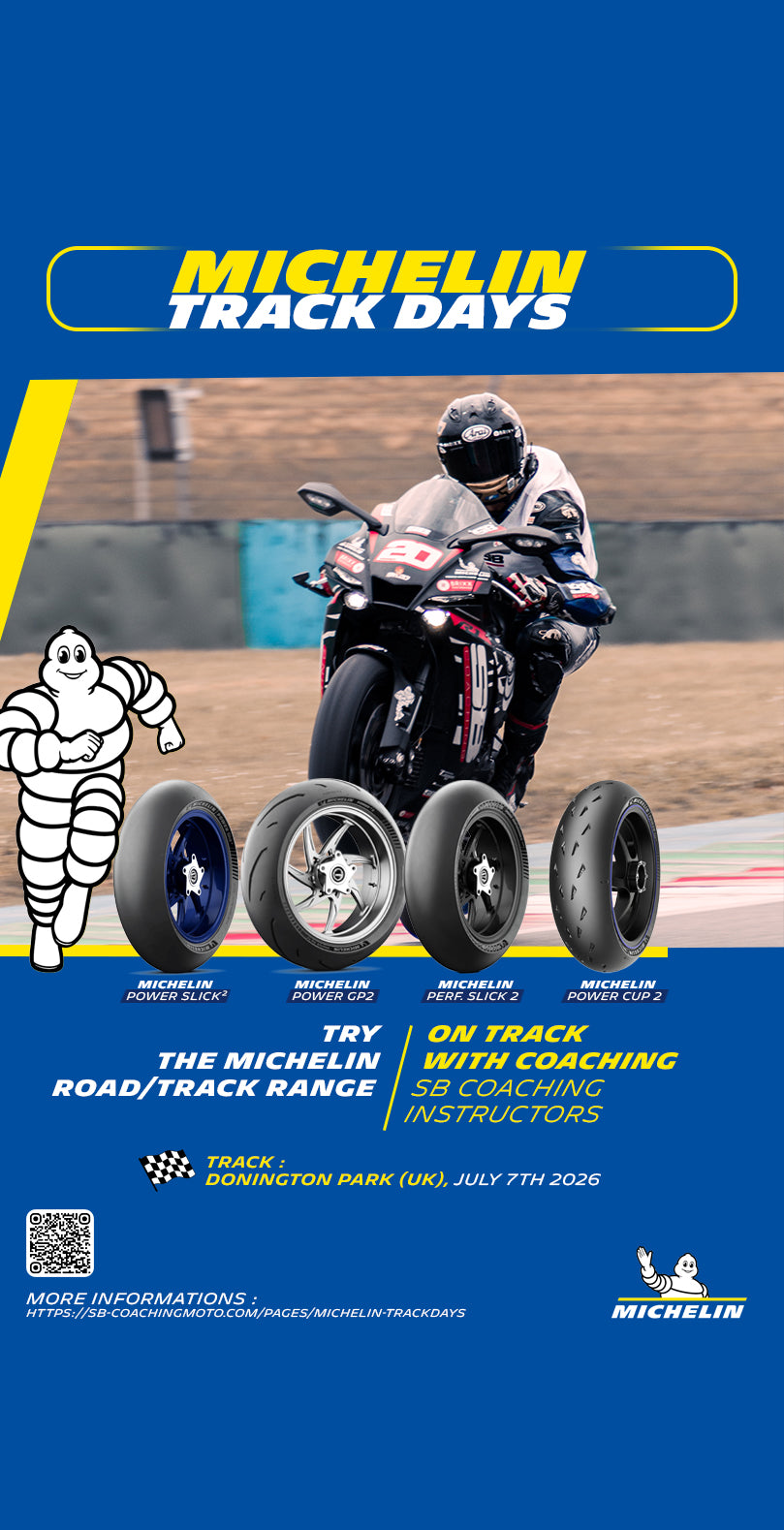 đŹđ§ Michelin Trackday Donington Park - 7 Juillet 2026